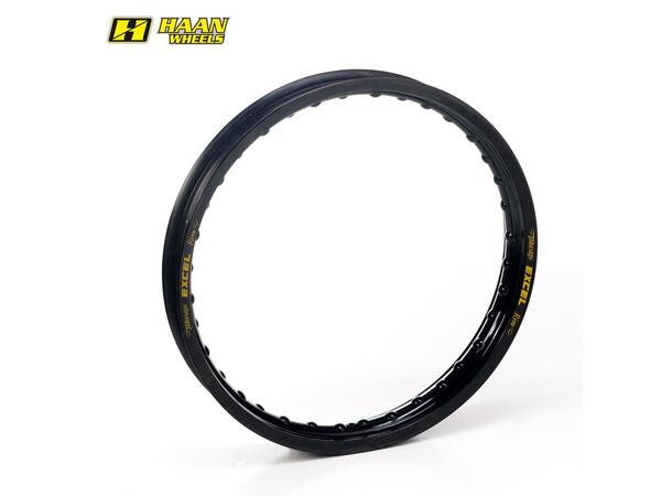 Haan Felgring Bak, Sort - 19x2.15 Honda/KTM++, Svart Ring