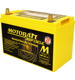 MotoBatt MB130-12, 12V Batteri 2-Polet, 130Ah, 330x171x220, AGM