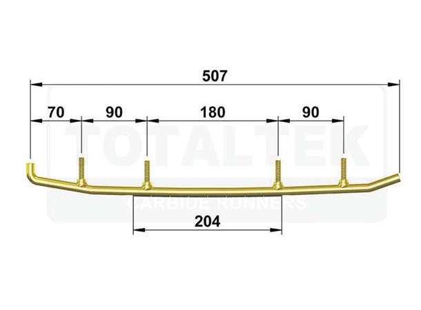 Totaltek Styreskinne Yamaha Selges Parvis Koromant Racing Ruco Scandinavia