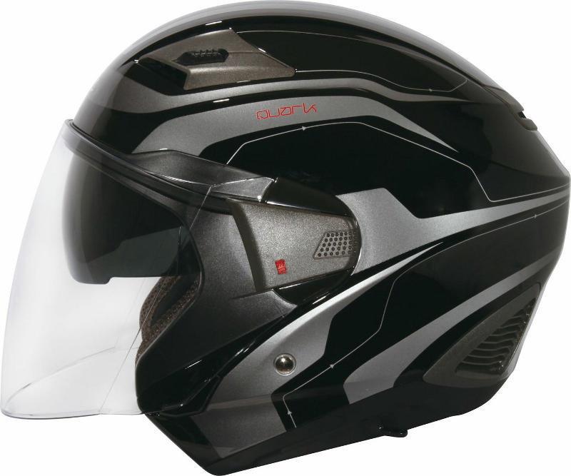 Zeus 611 Hjelm TT2 Sort MC halvhjelm m/solvisir Ruco Scandinavia