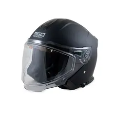 360 Touring 2.0 - Halvhjelm ATV/Scooter-hjelm - Med 2 visir