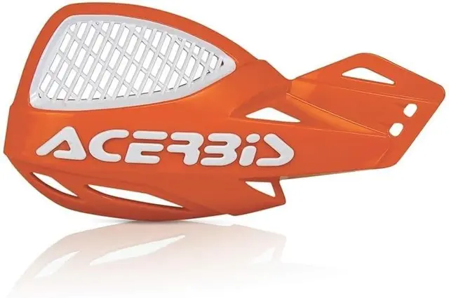 AC Vented Uniko Handguards for 22mm, 7/8 Acerbis, Oransje/Hvit 
