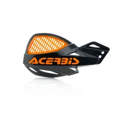 AC Vented Uniko Handguards for 22mm, 7/8 Acerbis, Sort/Oransje