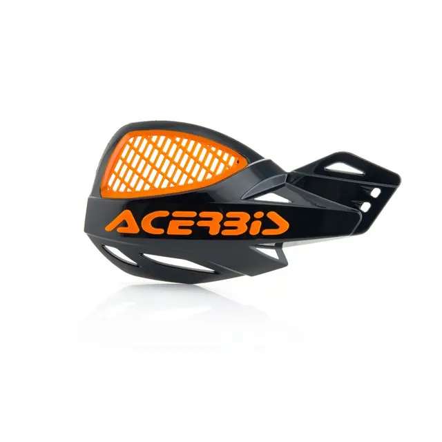 AC Vented Uniko Handguards for 22mm, 7/8 Acerbis, Sort/Oransje 
