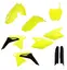 AC Full Kit Plastic RMZ450 08-17 Acerbis, FLuoriserende Gul/Sort