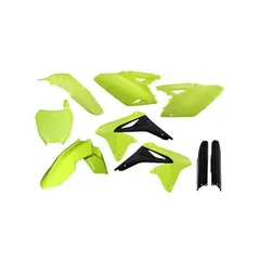 AC Full Kit Plastic + RMZ250 10-18 Acerbis, Gul Fluoriserende