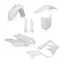 AC Full Kit Plastic Kaw Kxf450 2013 White