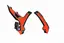 AC Frame Protector KTM EXC-F/SX-F Sort/Oransje, SX/SXF 2023->
