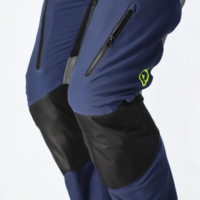 AC Pants Rally Race In Blue/Yellow 