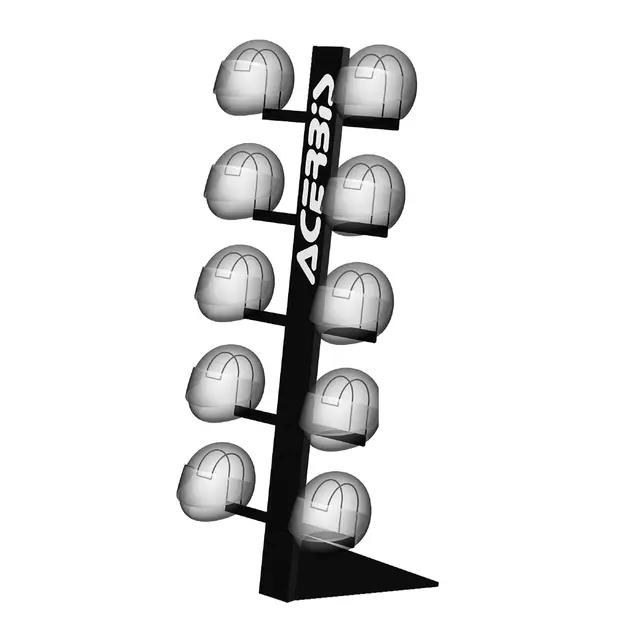 AC HELMET DISPLAY BLACK 