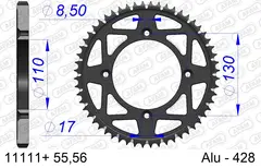 AFAM Bakdrev, Alu 428 S/C - Honda CR/CRF CR85 RB 2003-04, CRF150 RB  2007-19