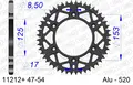 AFAM Bakdrev, Alu#520 S/C , Honda CR/CRF CRF125/250/450, CR 125/230/250/450,XR650