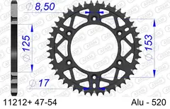AFAM Bakdrev, Alu#520 S/C , Honda, 45T CRF125/250/450, CR 125/230/250/450,XR650
