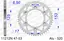 AFAM Bakdrev, Aluminium #520, 45T CRF125/250/450, CR 125/230/250/450,XR650