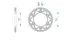 AFAM Bakdrev 520/49 Alu. YZ125 YZ(F)