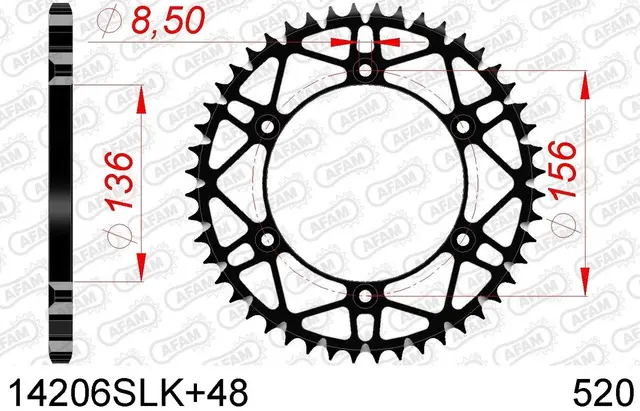AFAM Bakdrev 520 SLK+ - GG/HQ/Sherco Beta/Gas Gas/HQ/Sherco/Suzuki+ 