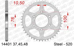 AFAM Bakdrev, Stål #520 - Suzuki DR/GN