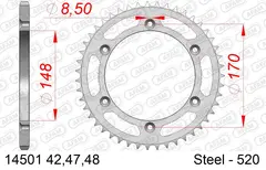 AFAM Bakdrev, Stål #520 - Cagiva/Suzuki T4 E-R, DR600/650/750/800, TS 240/250