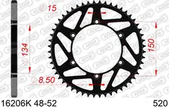 AFAM Bakdrev 520 St&#229;l Sort - Kawa KX/KXF KX250, KX250F, KX450F/X