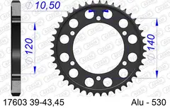 AFAM Bakdrev, Alu #530 - Suzuki GSX-R 750/1300 R Hayabusa