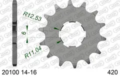 AFAM Framdrev #420 - Honda MTX 50 HONDA MTX 50 (1984 - 1987)