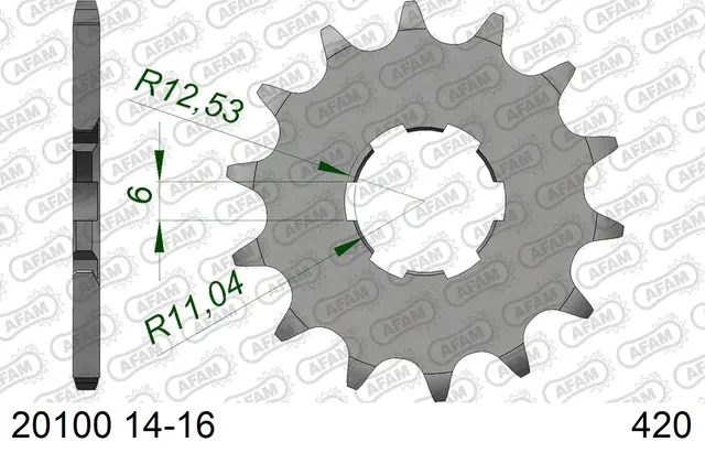 AFAM Framdrev #420 - Honda MTX 50 HONDA MTX 50 (1984 - 1987) 