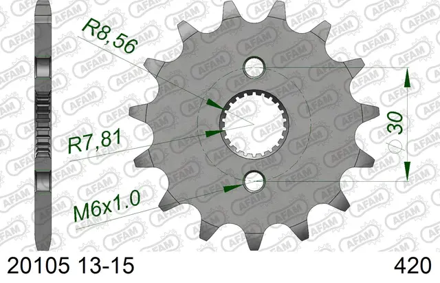 AFAM Framdrev #420 - Honda CR/CRF/XR CR80/85, CRF50/70, XR50/70cc 