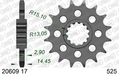 AFAM Framdrev #525 - Honda RVF 750 R (1994 - 1998)