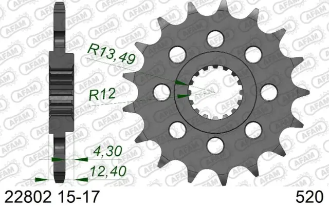 AFAM Framdrev #520 - Suzuki GSX-R 1000 2017-> 