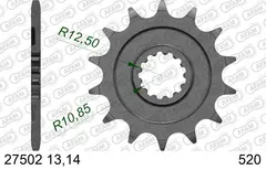 AFAM Framdrev #520 - Kawasaki KLX/KX KLX 450R 07->, KX 450F 06->
