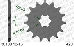 AFAM Framdrev #420 - Kawa/Suz/Yamaha Ståldrev