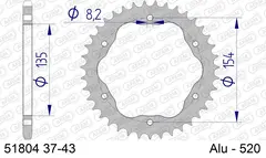 AFAM Bakdrev, Alu#520 PCD - Ducati 998/1098/1103/1198/1199/1299