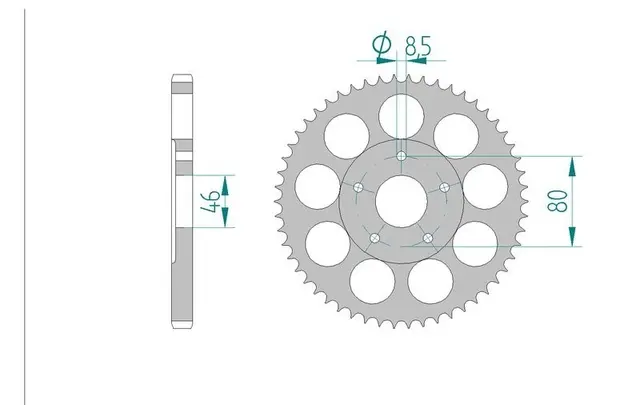 Bakdrev, Aluminium #428 