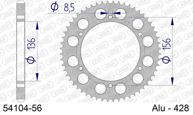 Bakdrev, Aluminium #428 