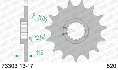 AFAM Framdrev #520 - Husqvarna/KTM, 701,400/450/620/640/660/690/790/890cc+