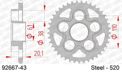 AFAM Bakdrev - St&#229;l, #520 MV AGUSTA