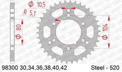 AFAM Bakdrev, Stål #520 - Polaris, 250/300/330/400/500cc, Sportsman++