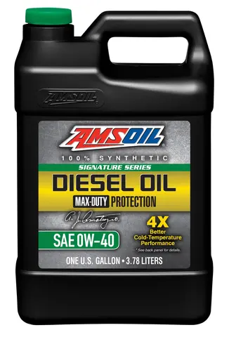AMSOIL 0W-40 Max-Duty Syn. Dieselolje 1 Gallon Dunk- 3,78L