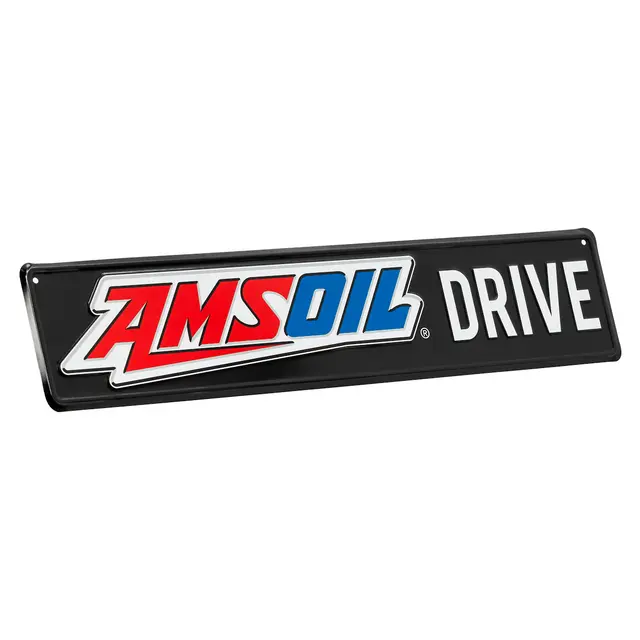 AMSOIL Veiskilt Aluminium 5x24'' Stanset aluminium med logo 