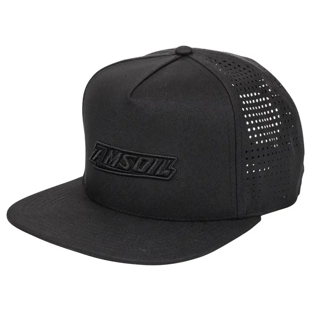 AMSOIL Caps Sort, Flexfit Flat Black Performance Cap 