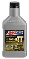 AMSOIL 15W-50 100% Syn. 4T MC Olje Quart - 0,946L