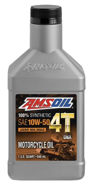 AMSOIL 10W-50 100% Syn. 4T MC Olje Quart - 0,946L 