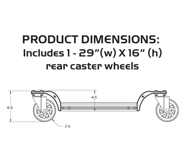 Caliber Trax Wheels 2.0 - Scootertralle Genialt verktøy for lagring og flytting 