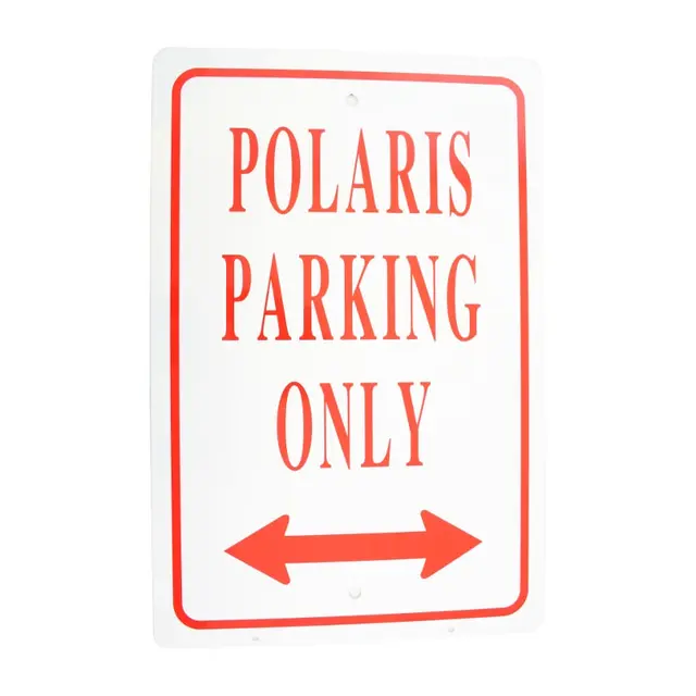 Skilt - Polaris Parking Only Størrelse: 30,5 X 46 cm 