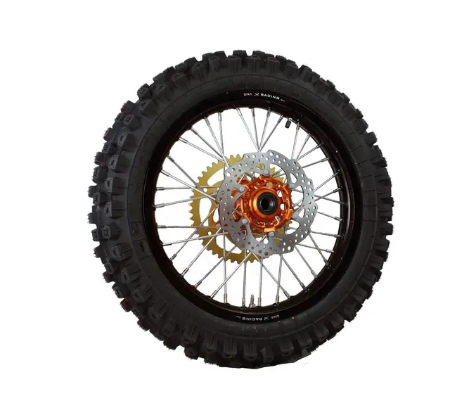 DNA 19x2.15 Bakhjul KTM 250/600 Sort Felg/Oransj Nav 