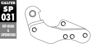 Galfer Brakett Adapter - Yamaha &#216;260mm