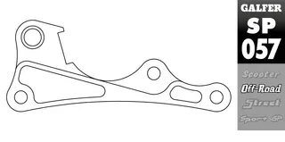 Galfer Brakett Adapter - Suzuki/Kawasaki Suzuki 18-&gt;,  Kawasaki 15-&gt; &#216;280mm