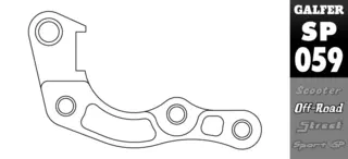 Galfer Brakett Adapter - Honda CRF 2019 &#216;270mm, 2019