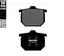 Galfer Bremseklosser, Semi-metall Anbefalt for urban/off-Road/Custom