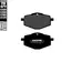 Galfer Bremseklosser, Semi-metall Anbefalt for urban/off-Road/Custom